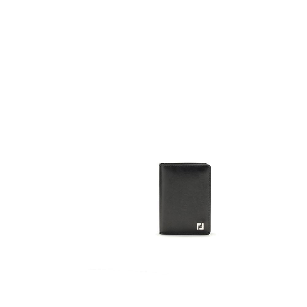 Fendi Black Calf Leather Bos Taurus Wallet - Luxury Boutique Co