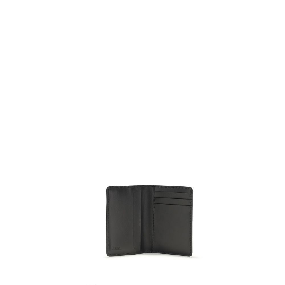 Fendi Black Calf Leather Bos Taurus Wallet - Luxury Boutique Co