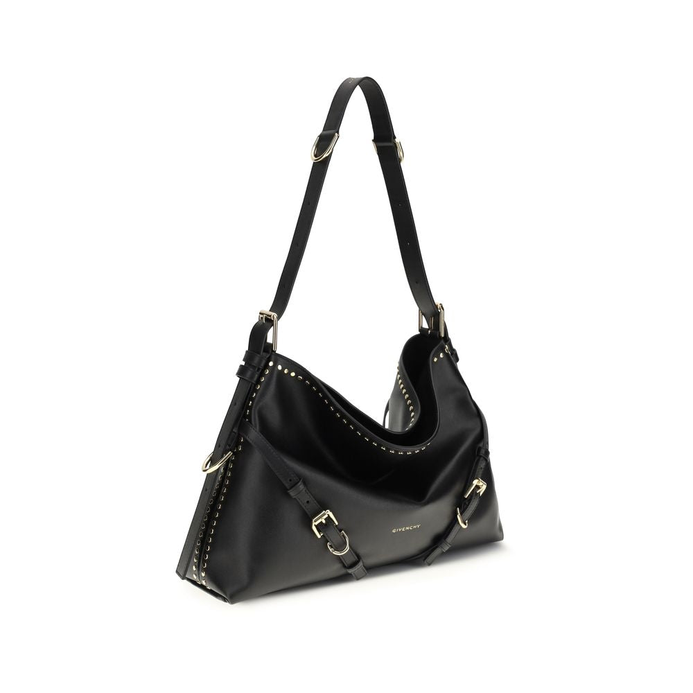 Givenchy Black Calf Leather Bos Taurus Shoulder Bag - Luxury Boutique Co