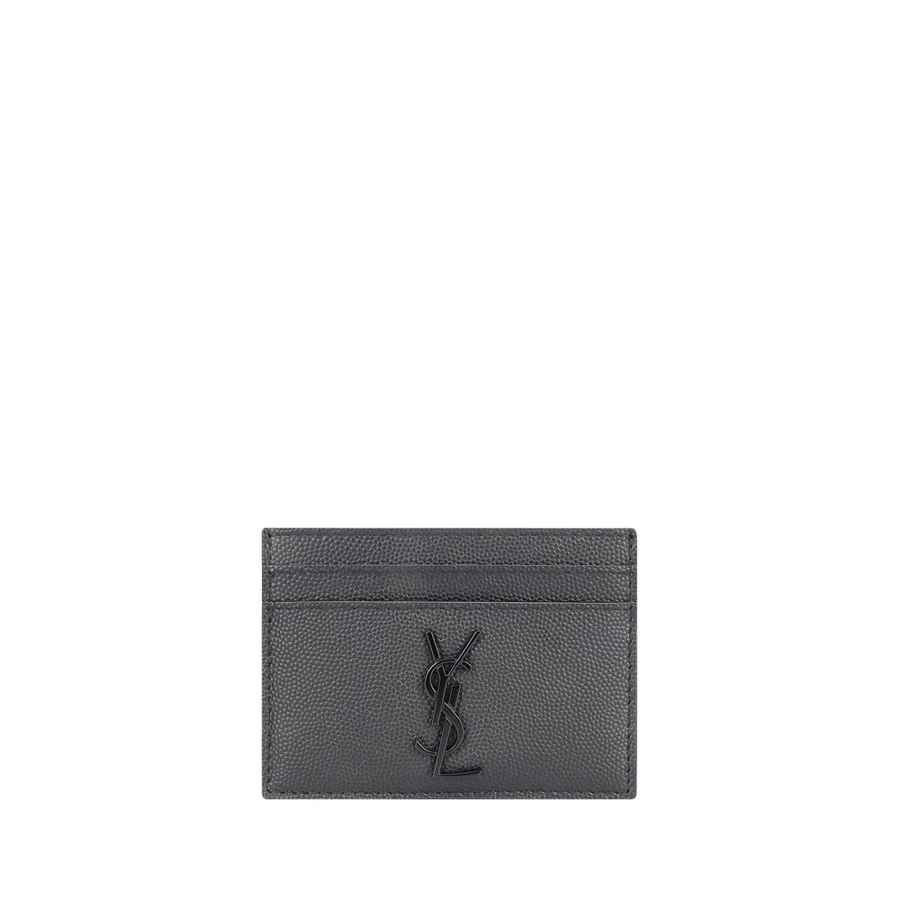 Saint Laurent Gray Calf Leather Bos Taurus Wallet - Luxury Boutique Co