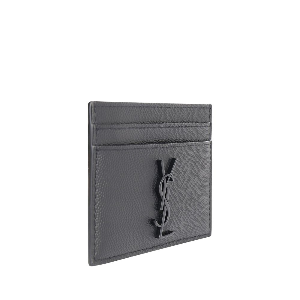 Saint Laurent Gray Calf Leather Bos Taurus Wallet - Luxury Boutique Co