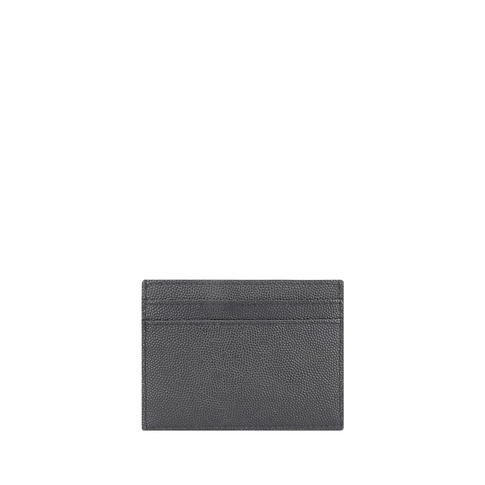 Saint Laurent Gray Calf Leather Bos Taurus Wallet - Luxury Boutique Co