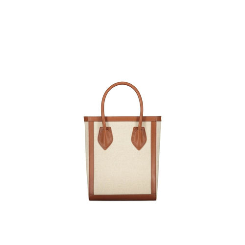 Balmain Brown Cotton Tote Bag - Luxury Boutique Co