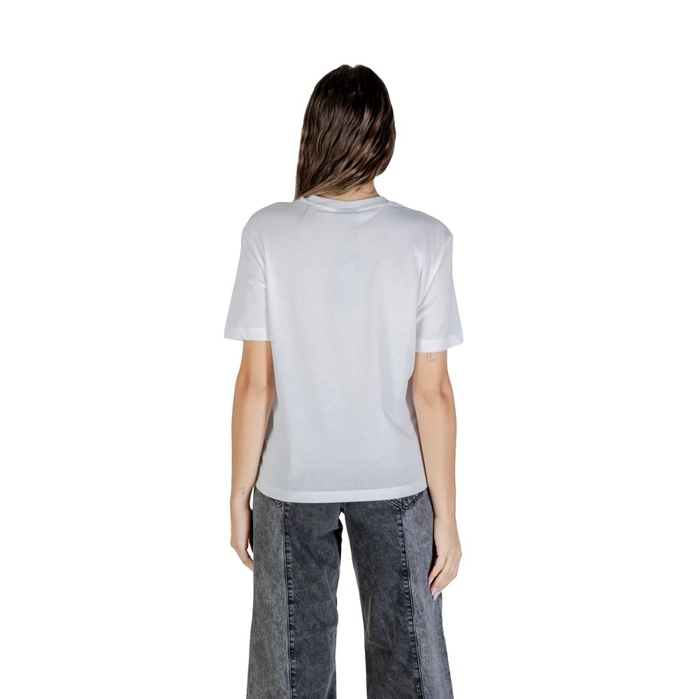 Karl Lagerfeld White Cotton T-Shirt - Luxury Boutique Co