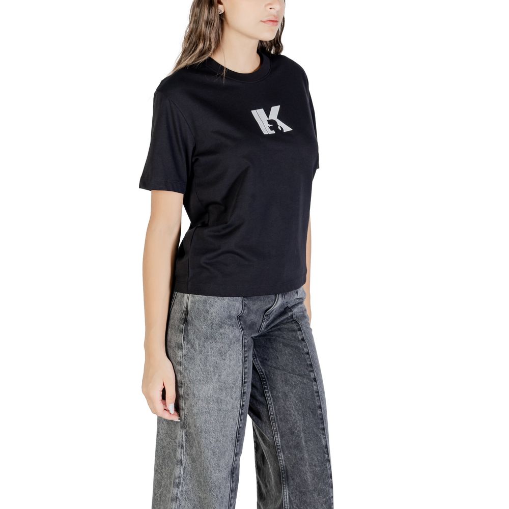 Karl Lagerfeld Black Cotton T-Shirt - Luxury Boutique Co