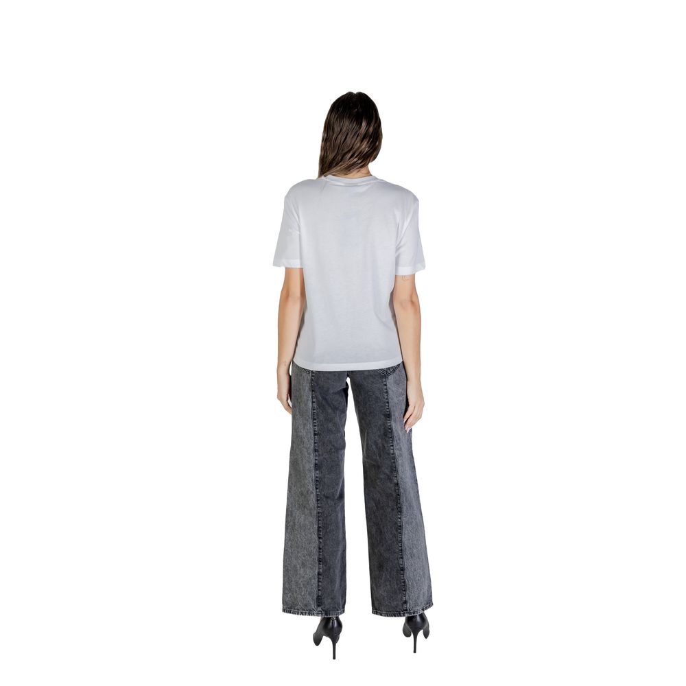 Karl Lagerfeld White Cotton T-Shirt - Luxury Boutique Co
