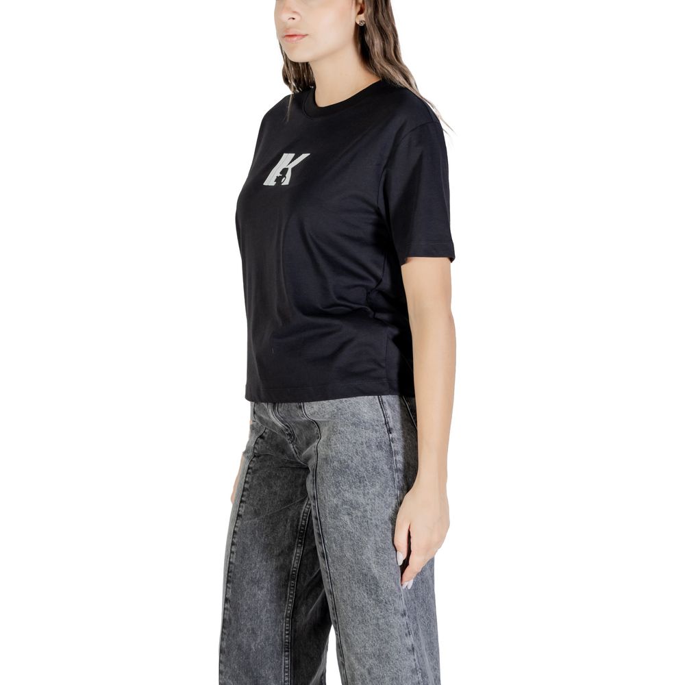 Karl Lagerfeld Black Cotton T-Shirt - Luxury Boutique Co
