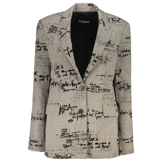 Desigual Grigio Polyester Women Jacket