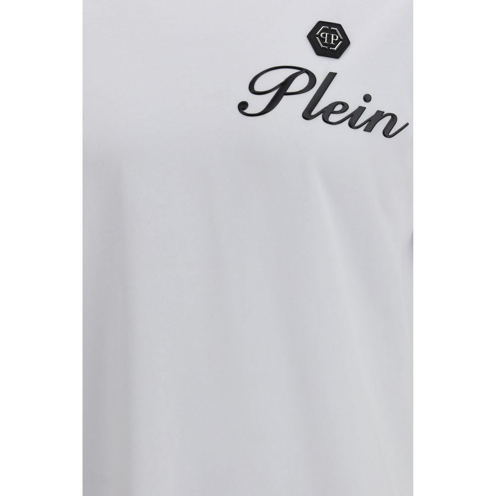 Philipp Plein White Cotton T-Shirt - Luxury Boutique Co