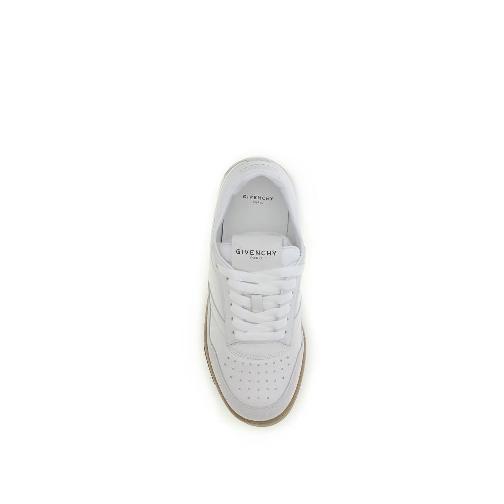 Givenchy White Calf Leather Bos Taurus Chunky Sneakers - Luxury Boutique Co