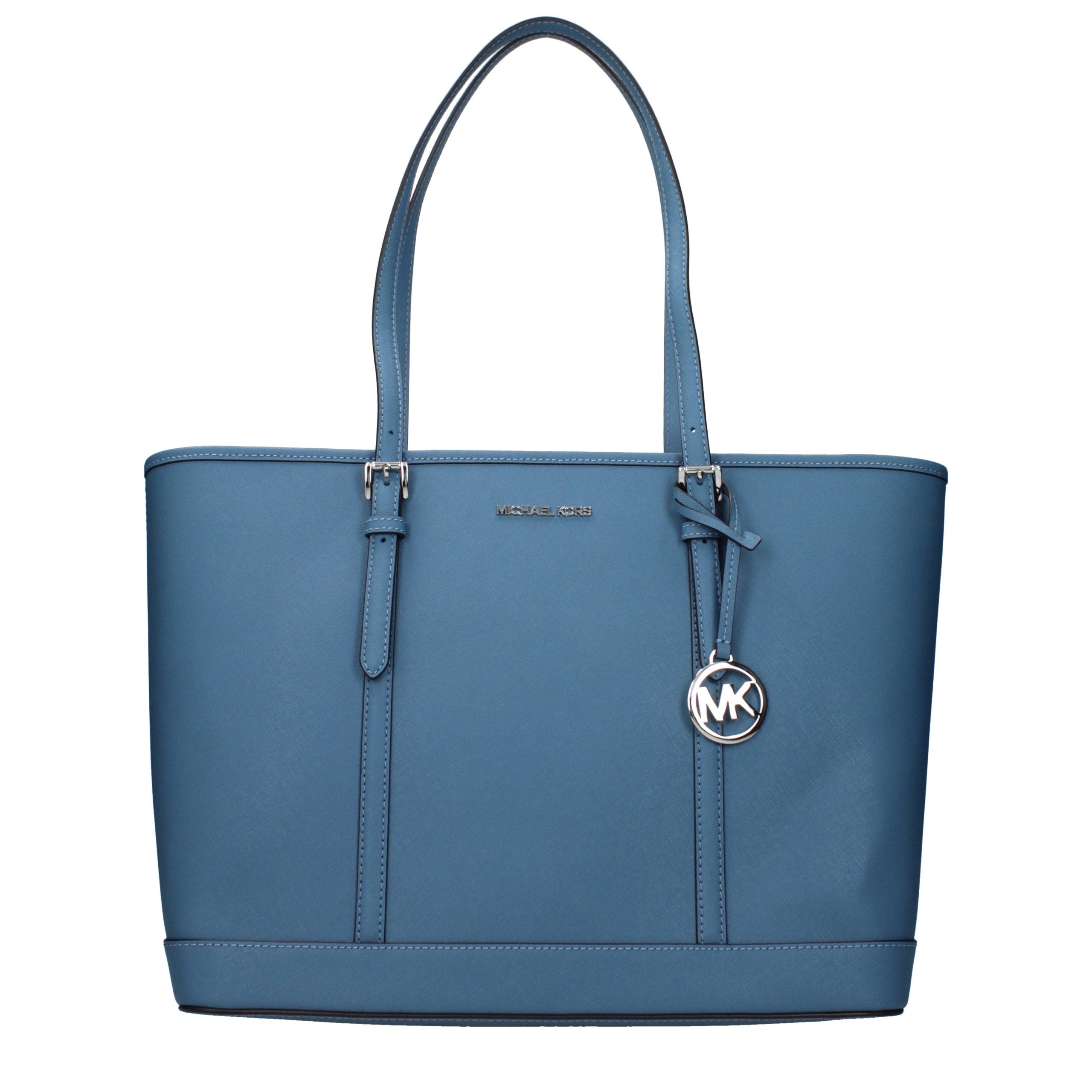 Michael Kors Blue Leather Shoulder Bag - Luxury Boutique Co