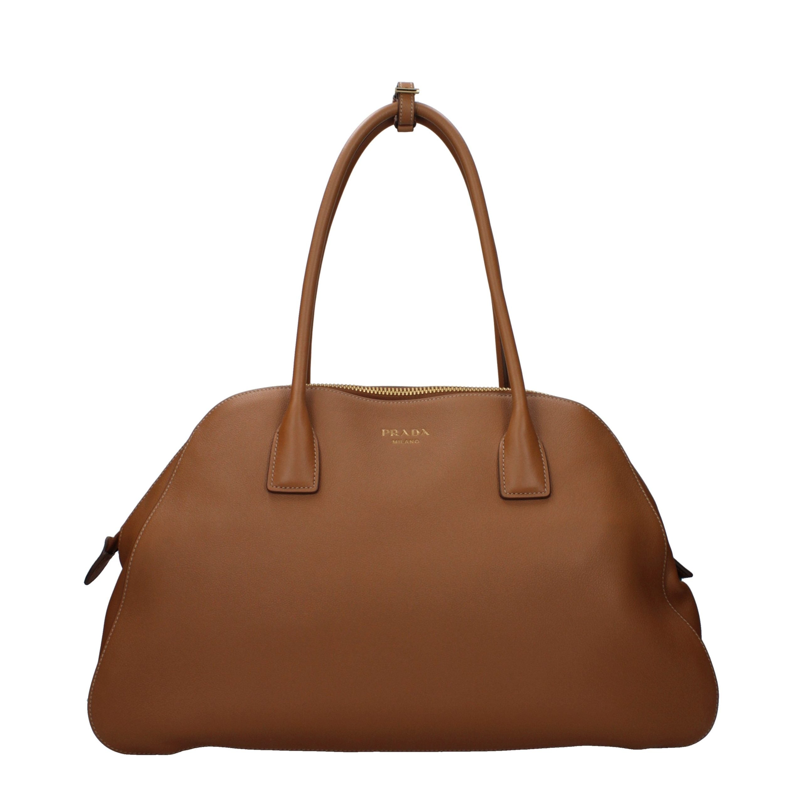 Prada Brown Leather Shoulder Bag - Luxury Boutique Co