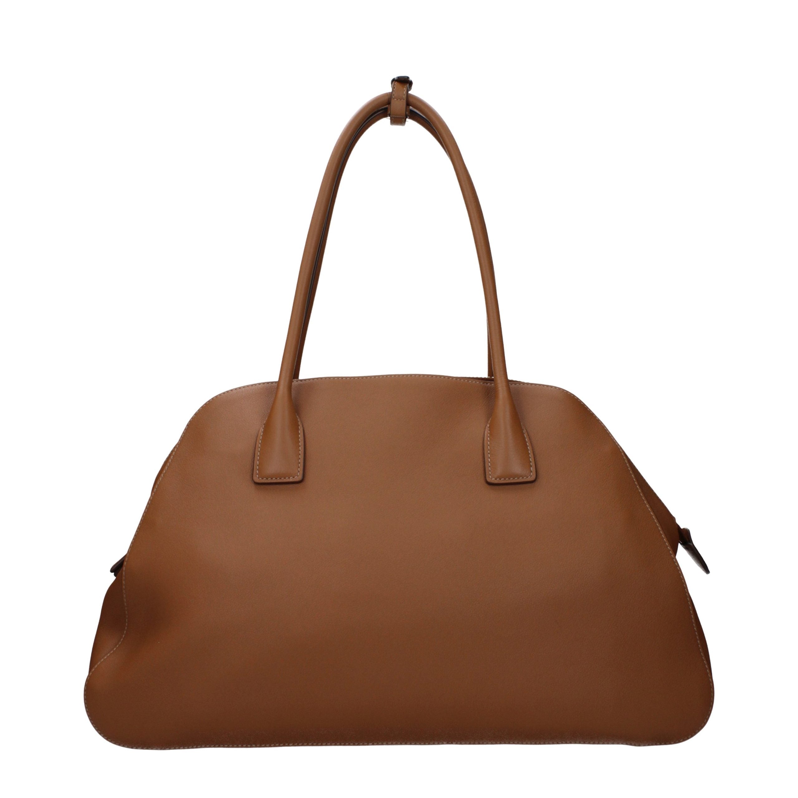 Prada Brown Leather Shoulder Bag - Luxury Boutique Co
