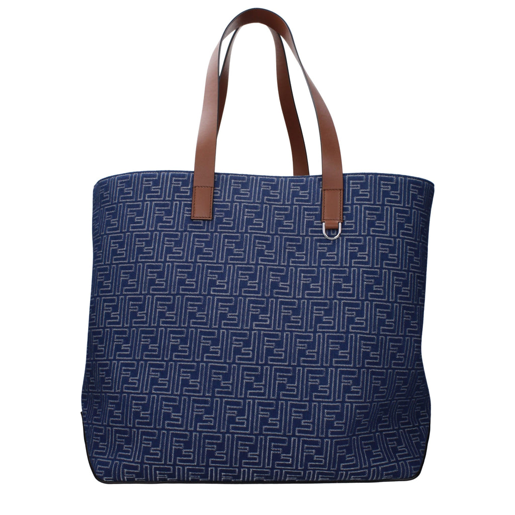 Fendi Blue Fabric Shoulder Bag - Luxury Boutique Co