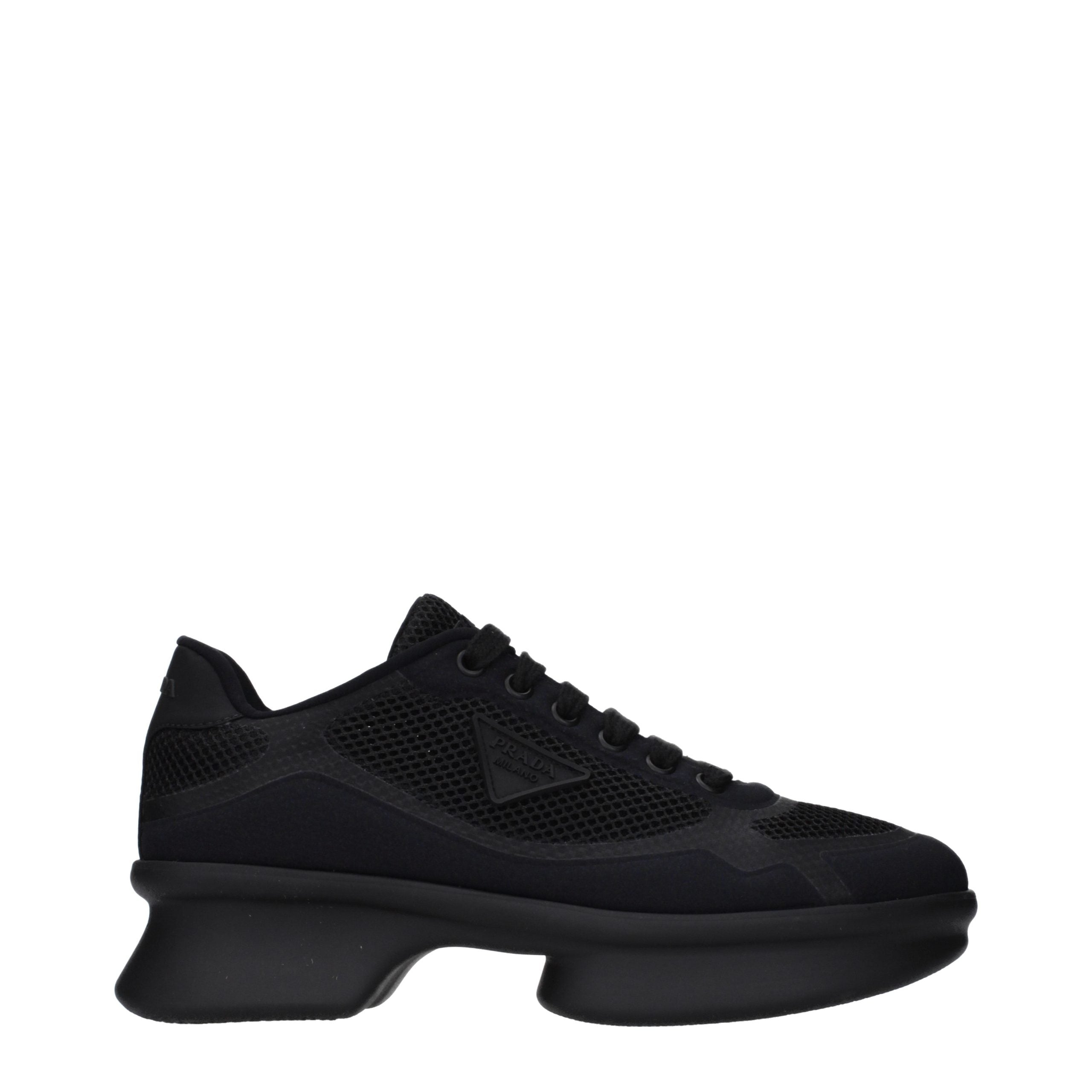 Prada Black Fabric Low Top Sneakers - Luxury Boutique Co