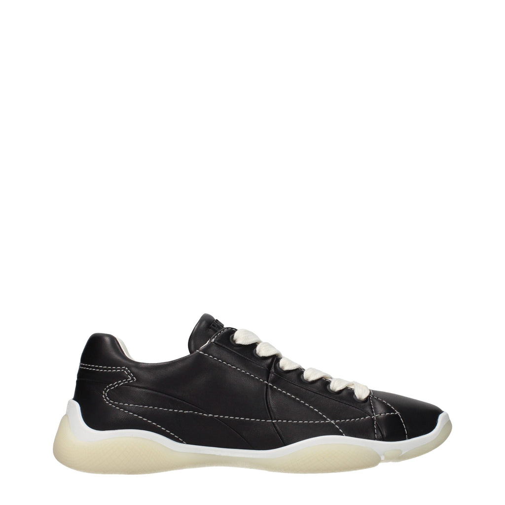 Prada Black Leather Sneakers - Luxury Boutique Co