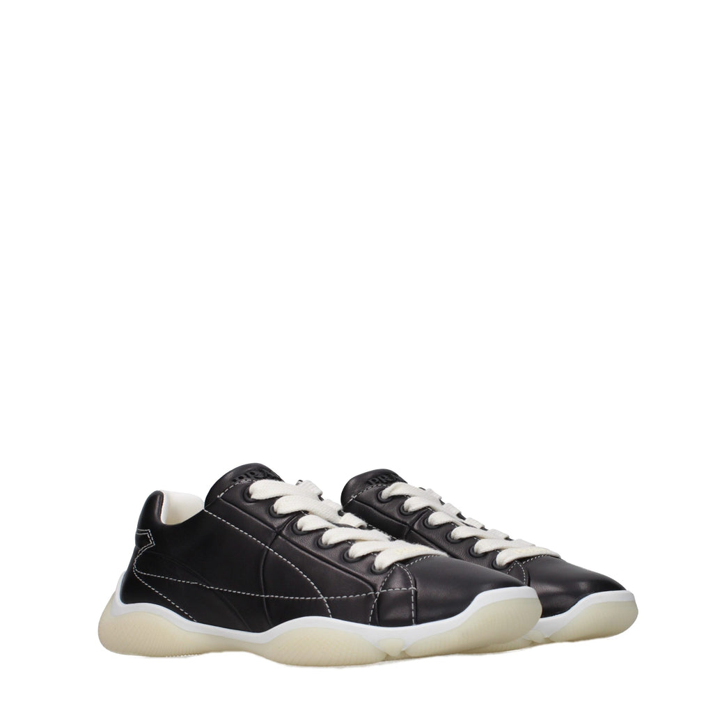 Prada Black Leather Sneakers - Luxury Boutique Co