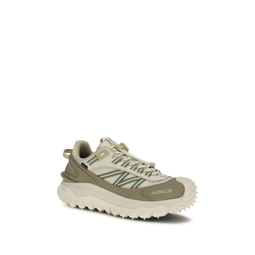 Moncler Beige Polyamide Athletic Sneakers - Luxury Boutique Co