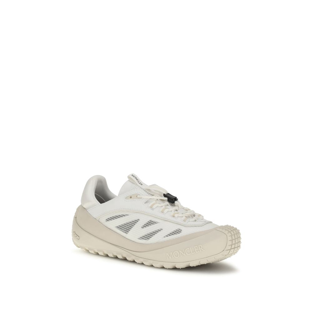 Moncler White Polyester Athletic Sneakers - Luxury Boutique Co