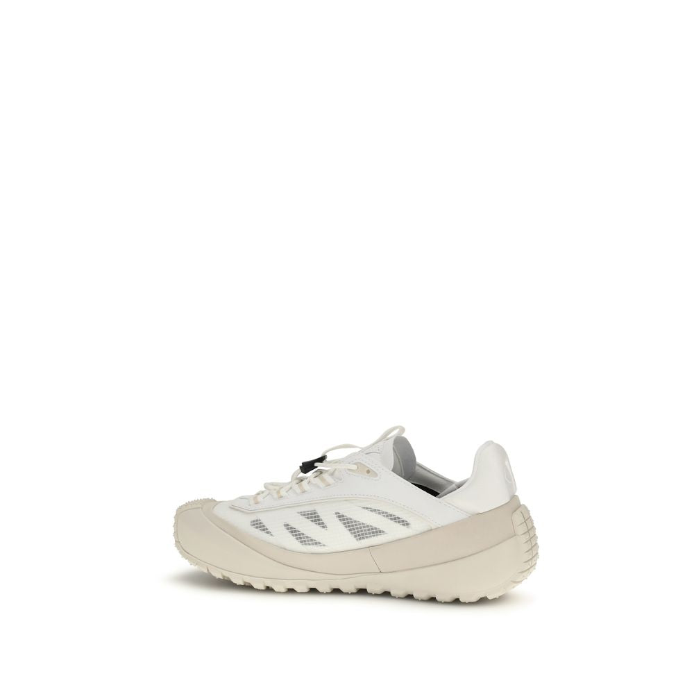 Moncler White Polyester Athletic Sneakers - Luxury Boutique Co