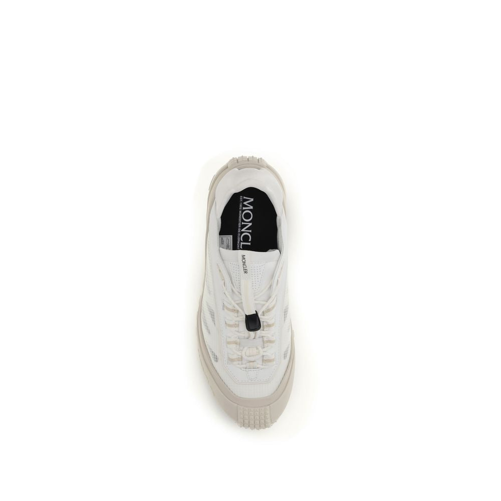 Moncler White Polyester Athletic Sneakers - Luxury Boutique Co