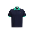 Versace Blue Cotton Polo Shirt - Luxury Boutique Co