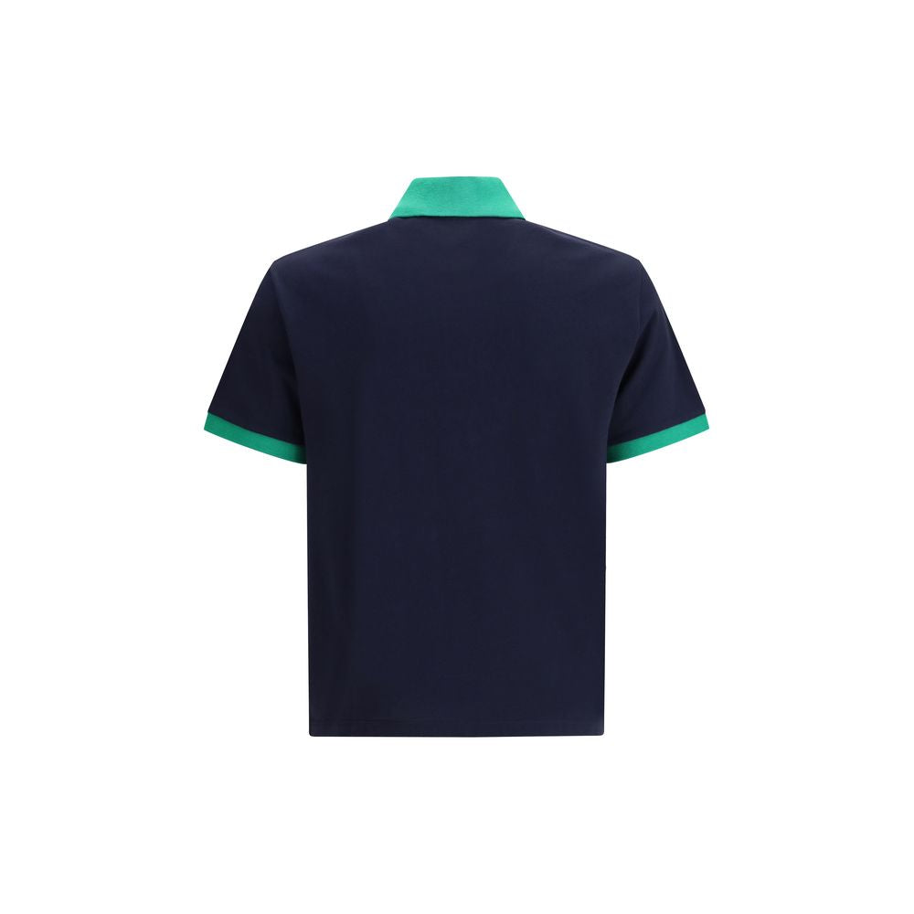 Versace Blue Cotton Polo Shirt - Luxury Boutique Co