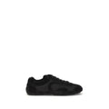 Prada Black Calf Leather Bos Taurus Athletic Sneakers - Luxury Boutique Co