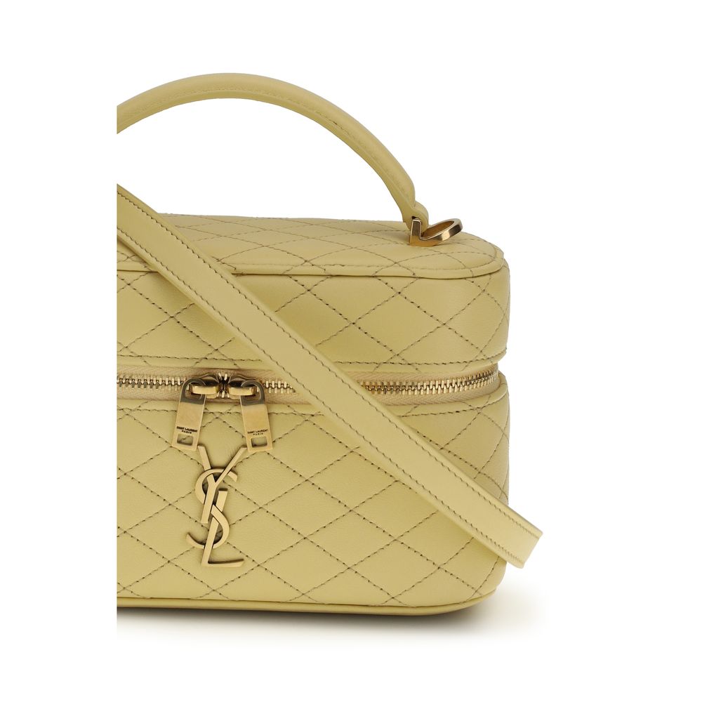 Saint Laurent Bicolor Calf Leather Bos Taurus Handbag - Luxury Boutique Co