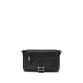 Fendi Black Calf Leather Bos Taurus Shoulder Bag - Luxury Boutique Co