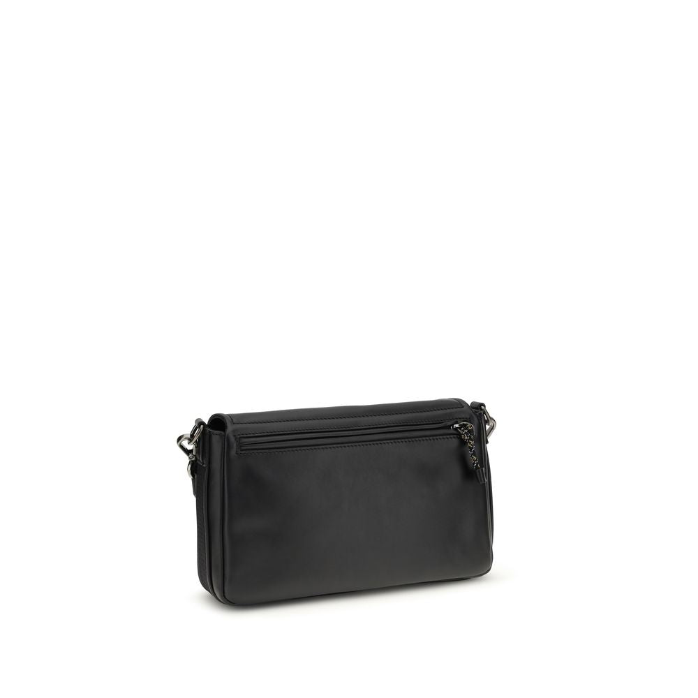 Fendi Black Calf Leather Bos Taurus Shoulder Bag - Luxury Boutique Co