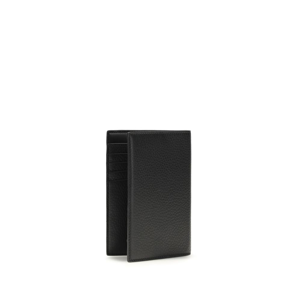 Saint Laurent Black Calf Leather Bos Taurus Wallet - Luxury Boutique Co