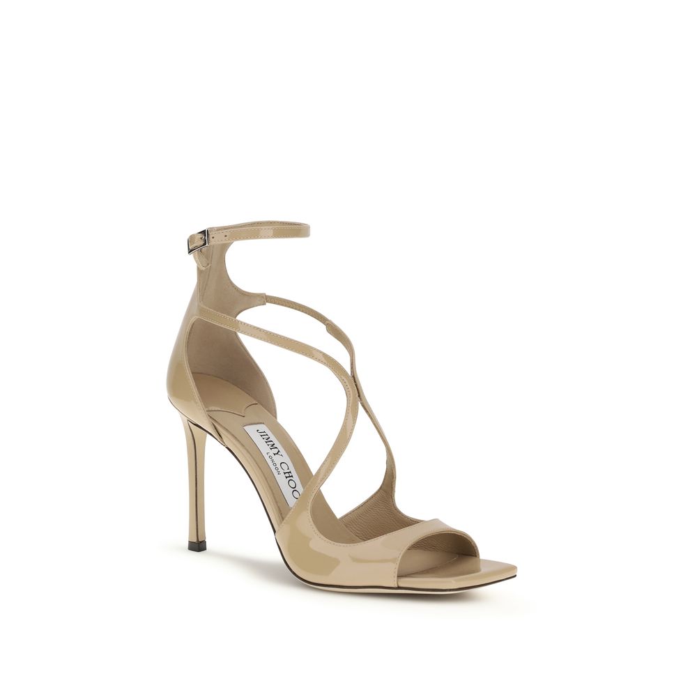 Jimmy Choo Multicolor Calf Leather Bos Taurus Stiletto Heel Sandals - Luxury Boutique Co