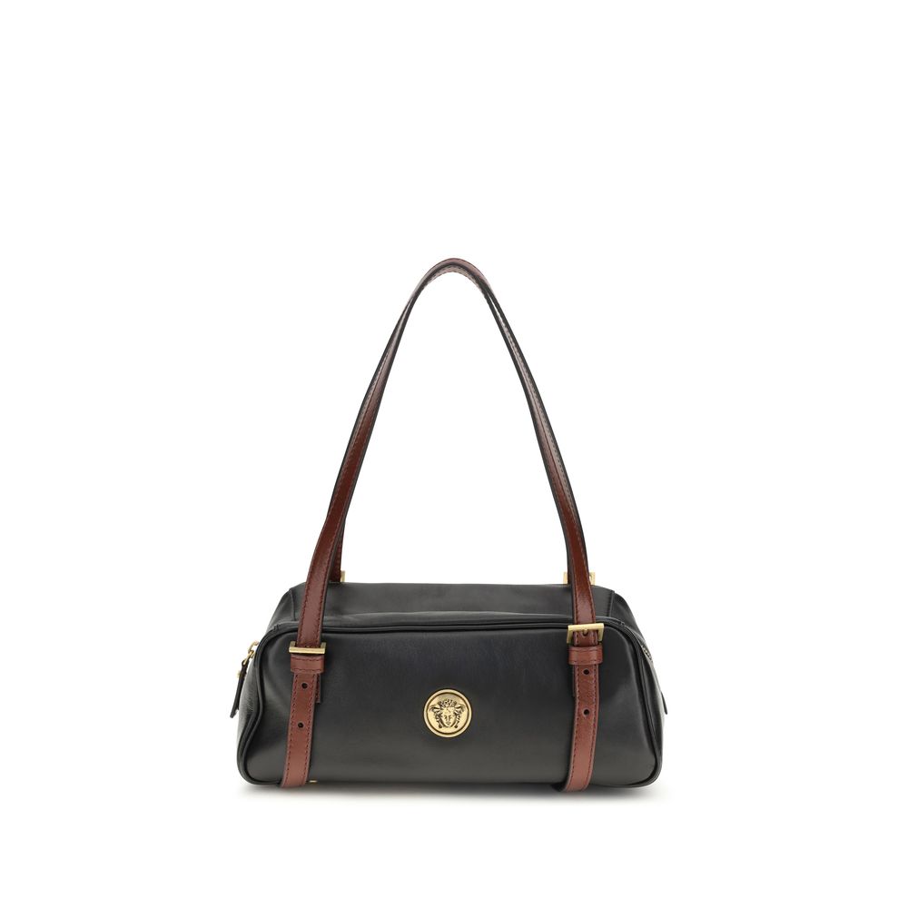 Versace Black Lamb Ovis Aries Aries Shoulder Bag - Luxury Boutique Co