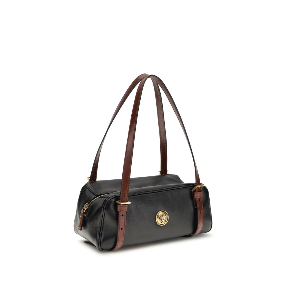Versace Black Lamb Ovis Aries Aries Shoulder Bag - Luxury Boutique Co