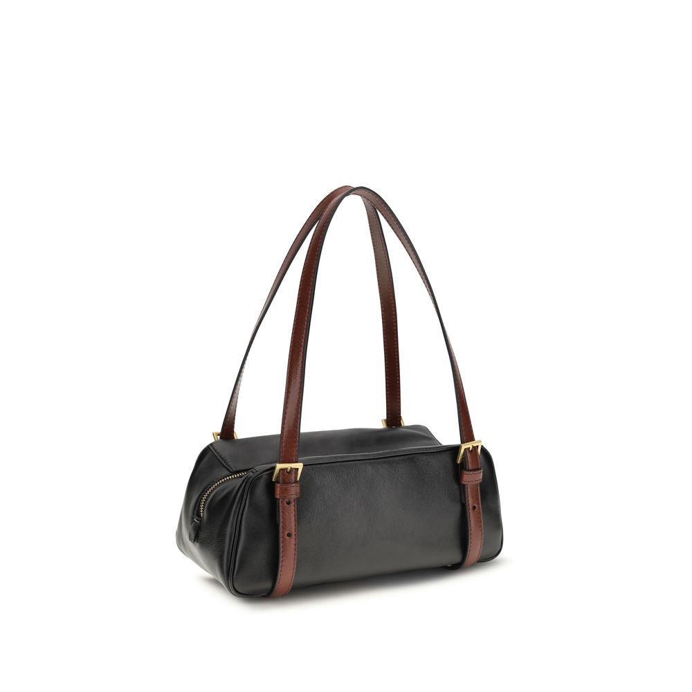 Versace Black Lamb Ovis Aries Aries Shoulder Bag - Luxury Boutique Co