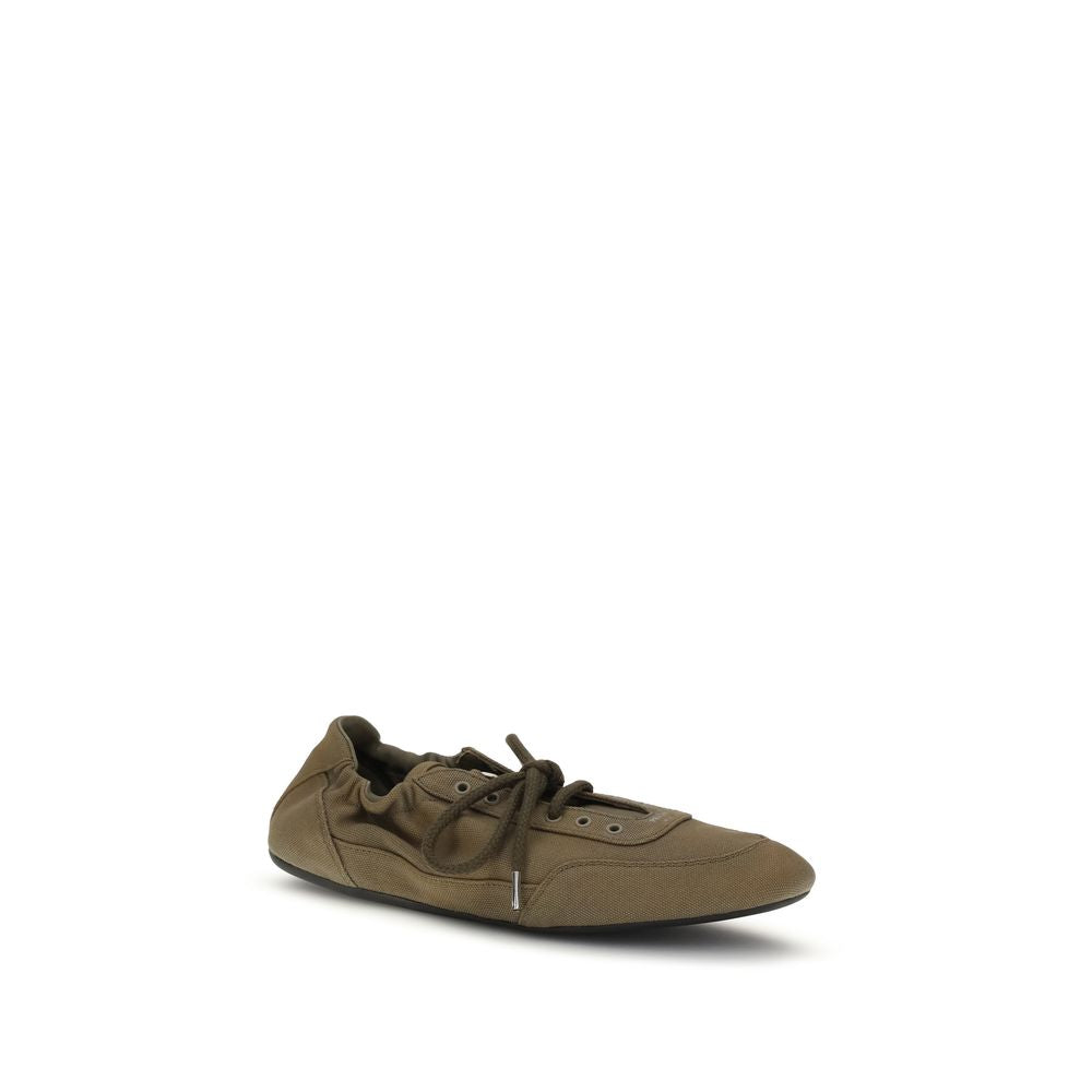Prada Bicolor Cotton Athletic Sneakers - Luxury Boutique Co