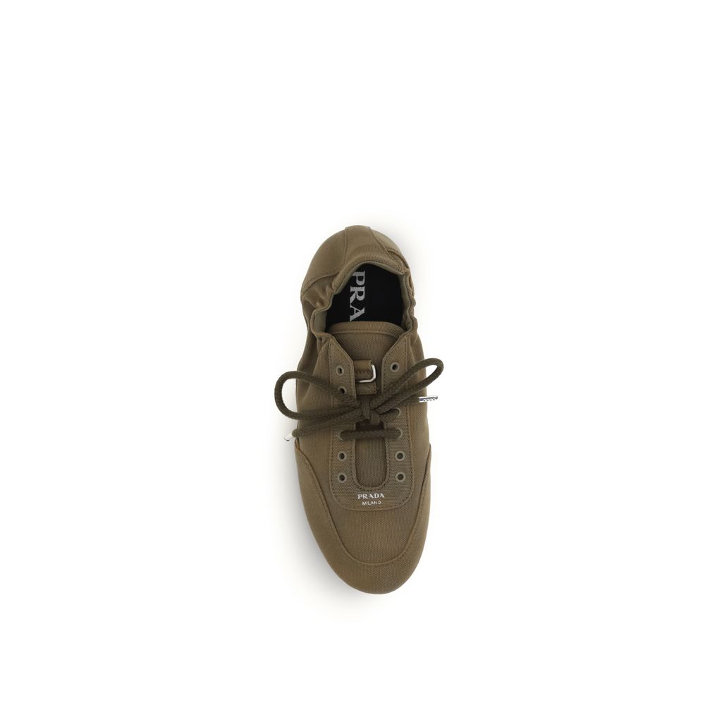 Prada Bicolor Cotton Athletic Sneakers - Luxury Boutique Co