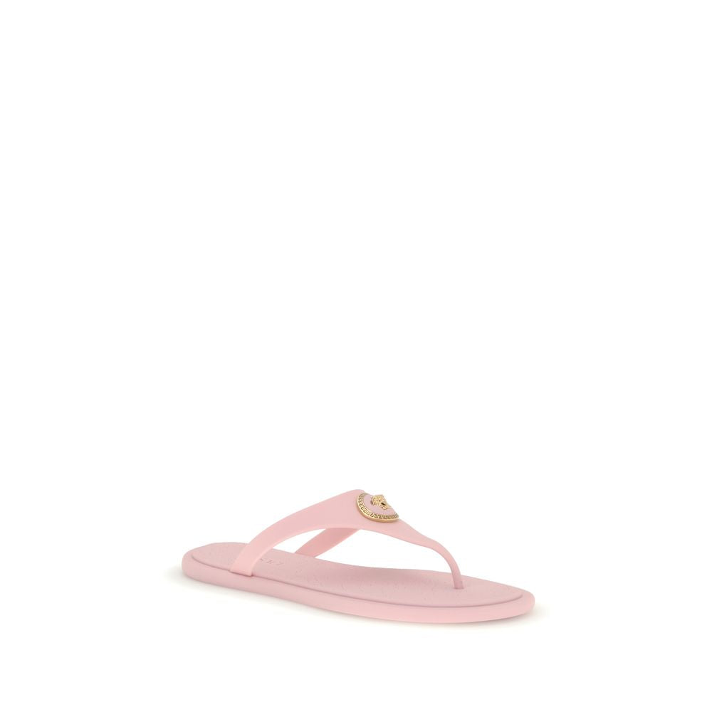 Versace Multicolor Rubber Flip-Flop Sandals - Luxury Boutique Co