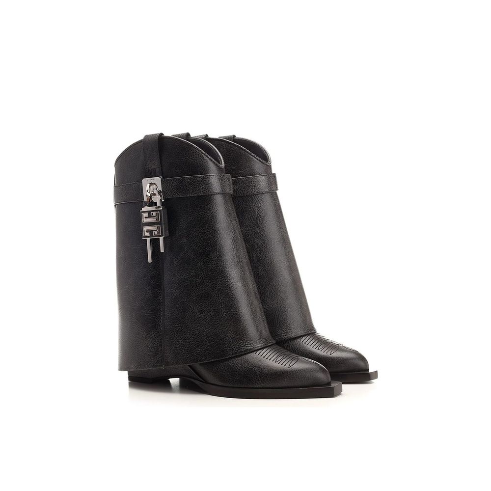 Givenchy Black Leather Ankle Boots - Luxury Boutique Co