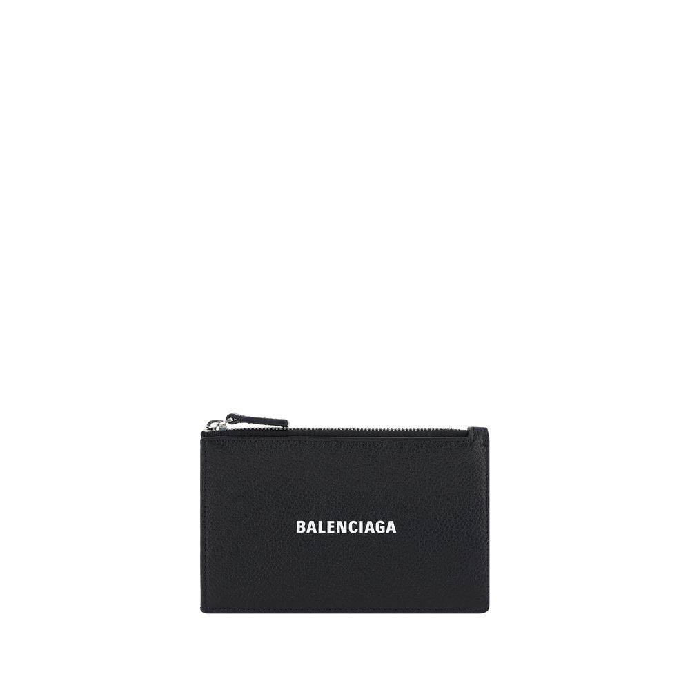 Balenciaga Black Calf Leather Bos Taurus Wallet - Luxury Boutique Co