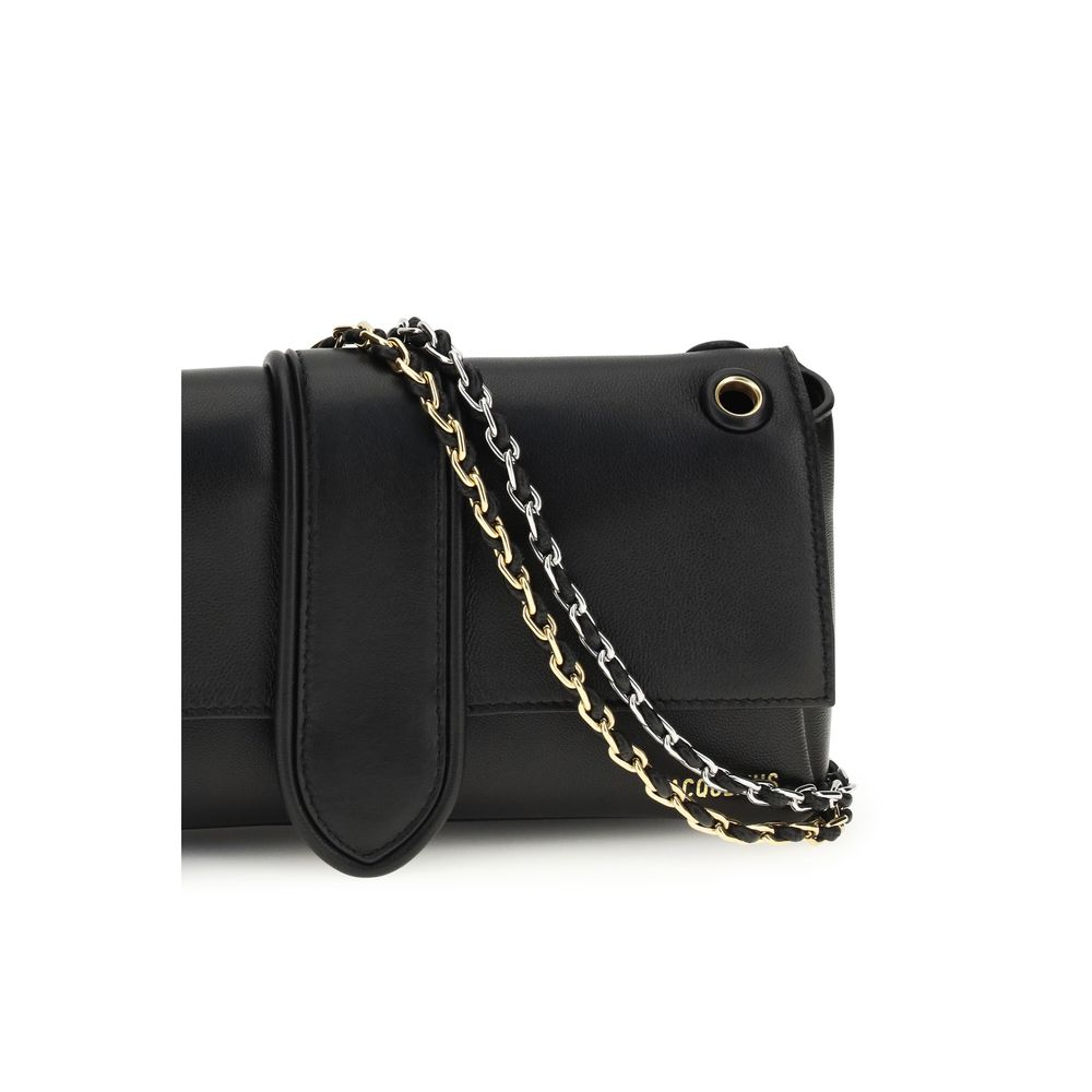 Jacquemus Black Lamb Ovis Aries Aries Shoulder Bag - Luxury Boutique Co