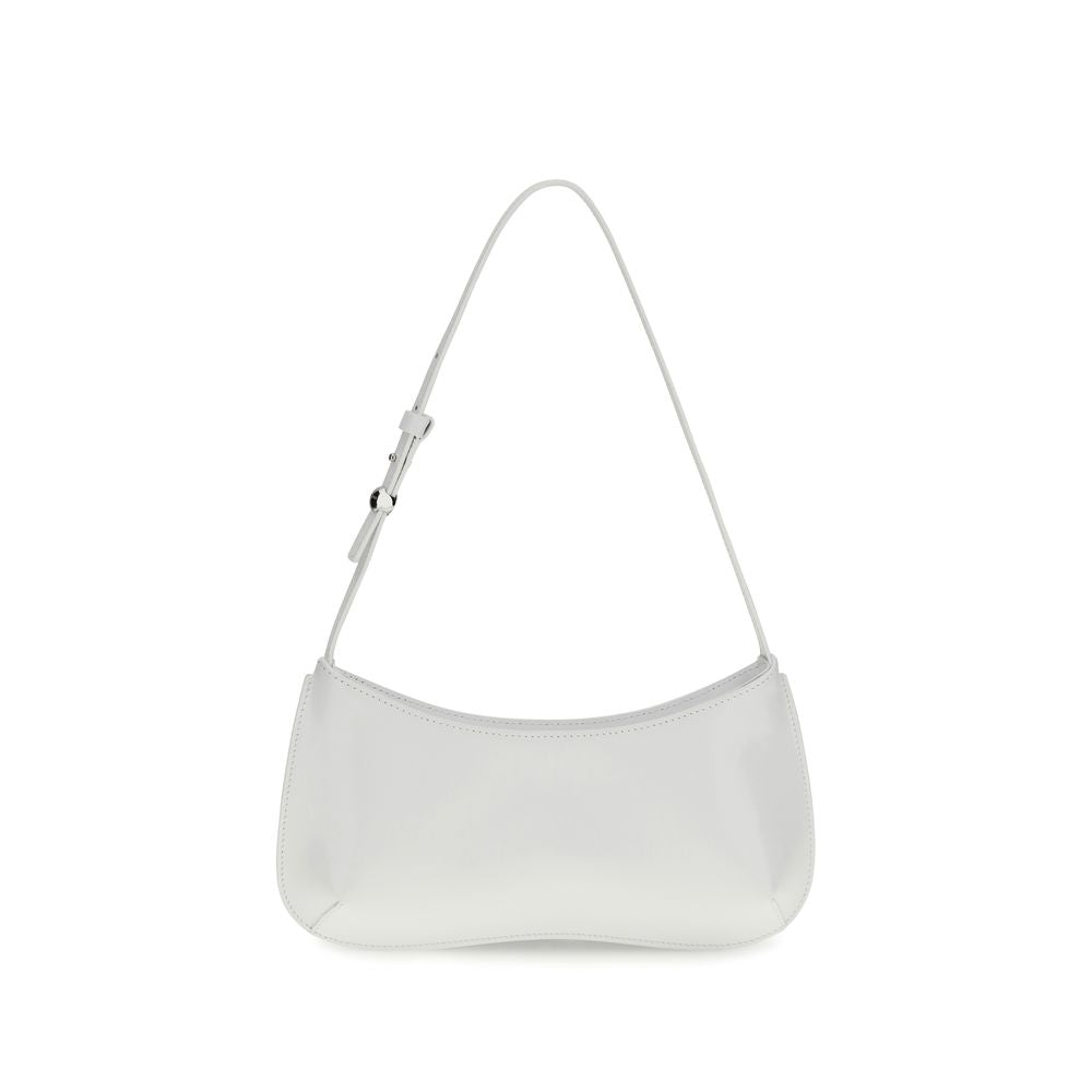 Jacquemus White Calf Leather Bos Taurus Shoulder Bag - Luxury Boutique Co