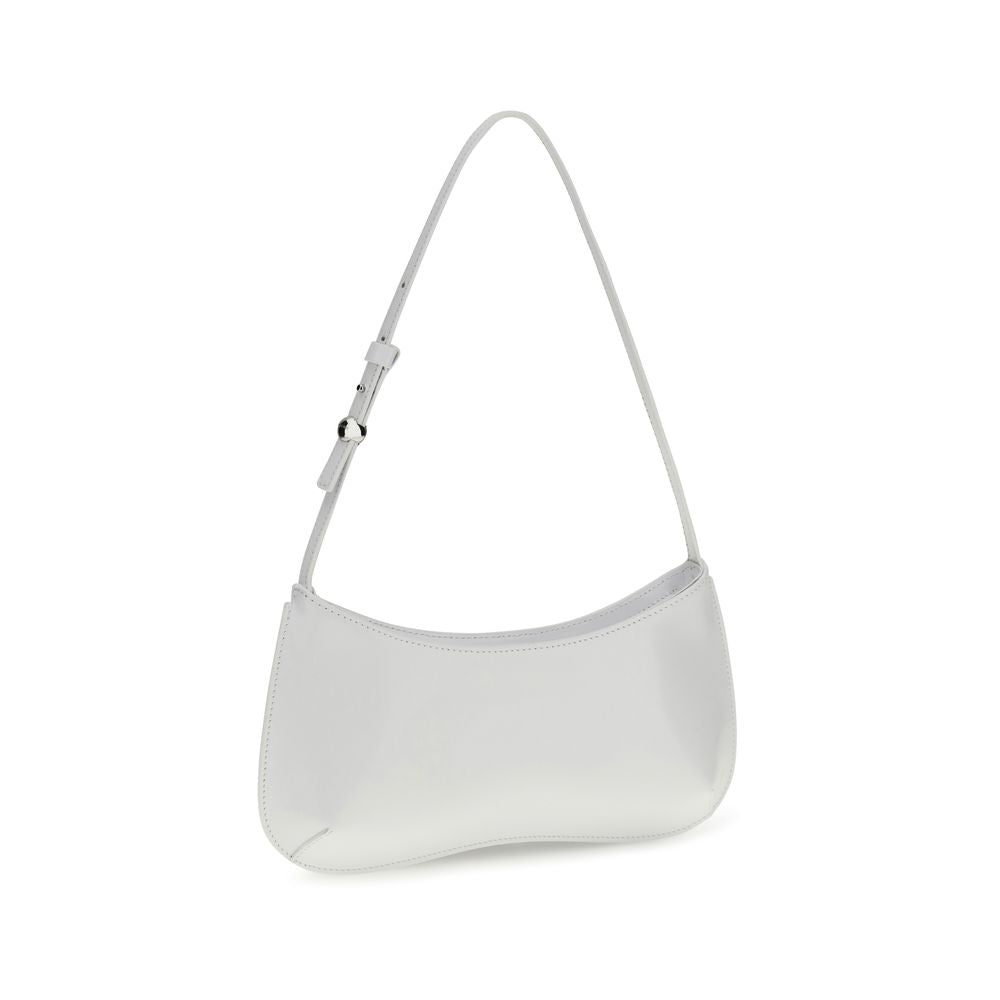 Jacquemus White Calf Leather Bos Taurus Shoulder Bag - Luxury Boutique Co