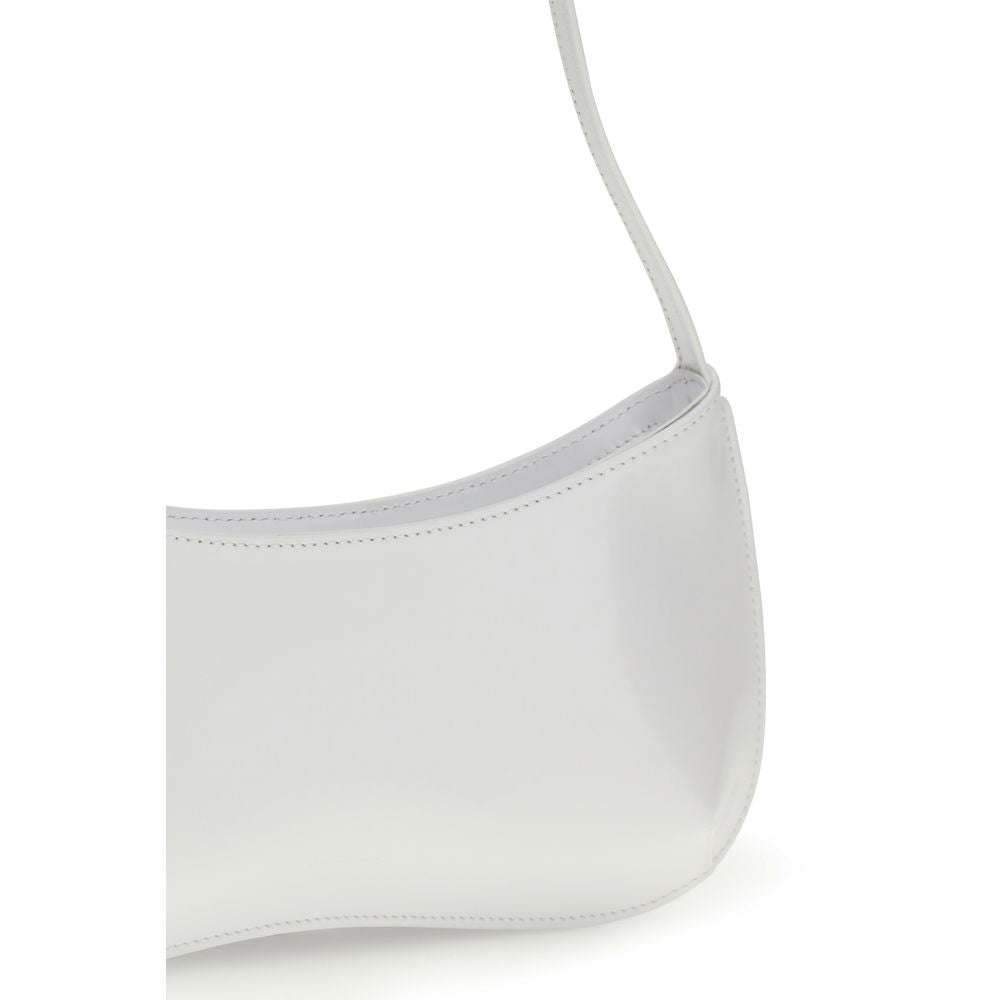 Jacquemus White Calf Leather Bos Taurus Shoulder Bag - Luxury Boutique Co