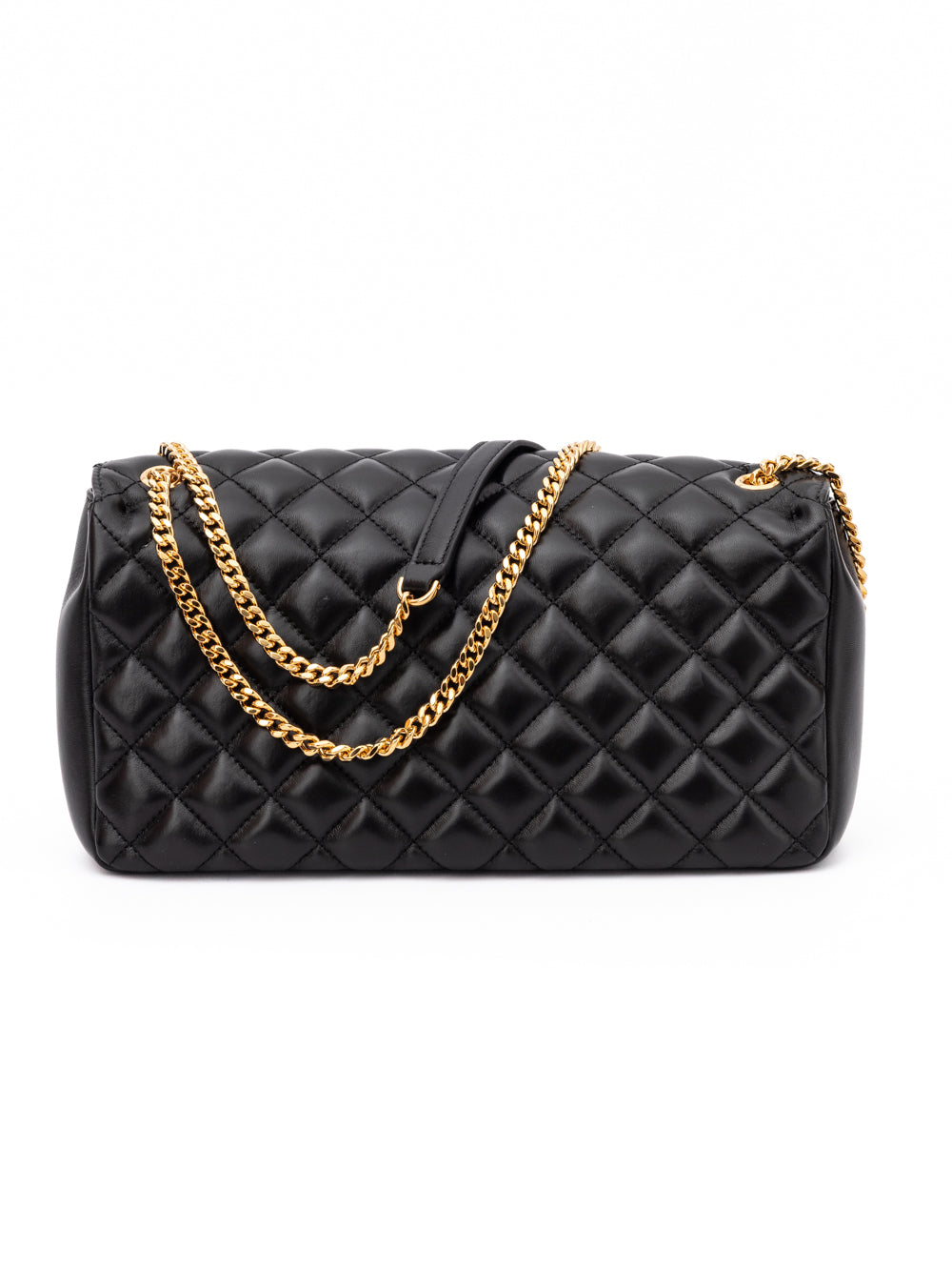 Versace Black Quilted Leather Shoulder Strap Bag - Luxury Boutique Co