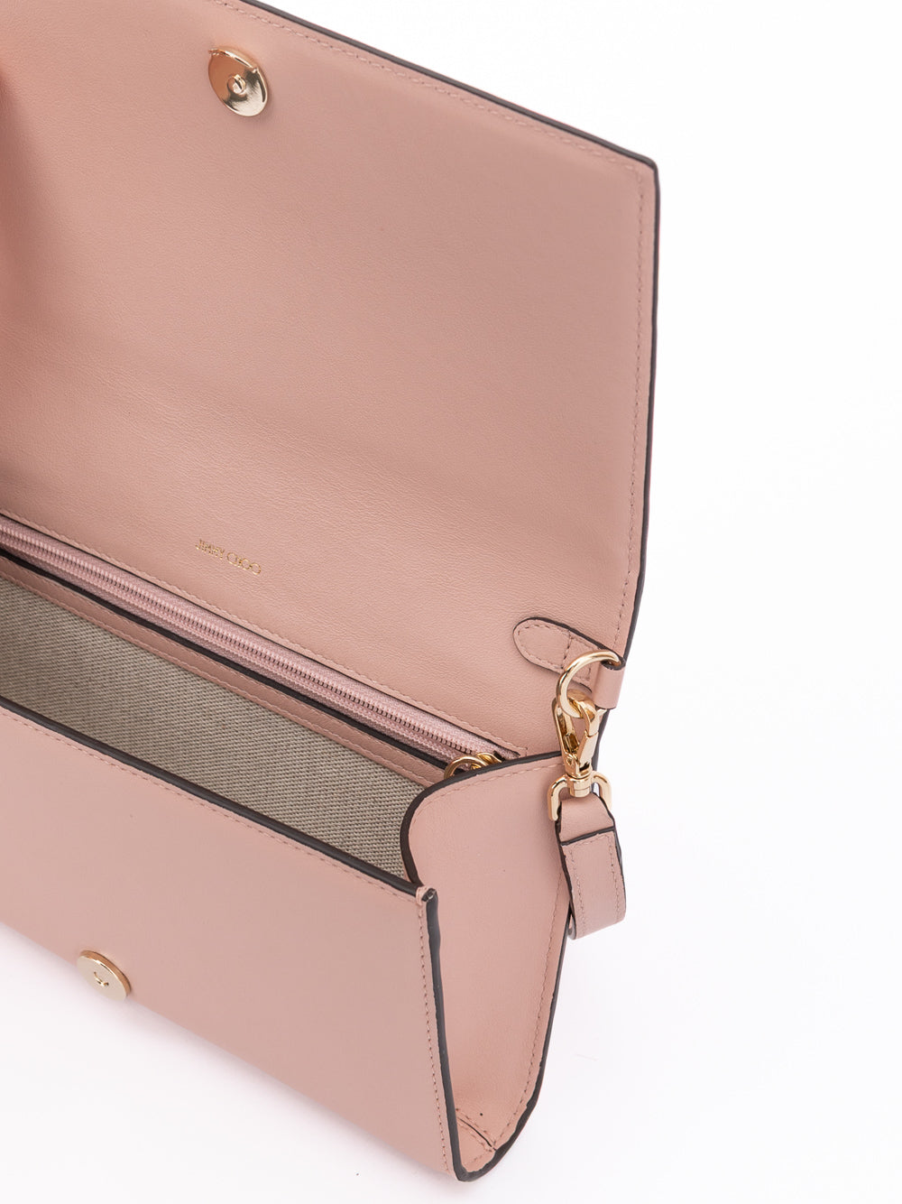 Jimmy Choo Podwer Pink Avenue Leather Shoulder Strap Bag - Luxury Boutique Co