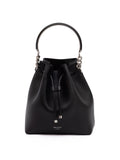 Jimmy Choo Black Bon Bon Leather Bucket - Luxury Boutique Co