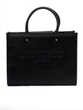 Jimmy Choo Black Avenue S Tote Leather Handbag - Luxury Boutique Co
