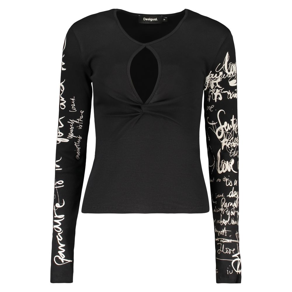 Desigual Black Cotton Women Sweater